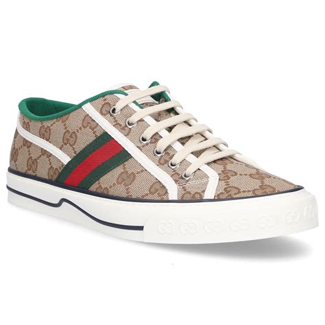 scratched gucci shoes|Gucci canvas sneakers.